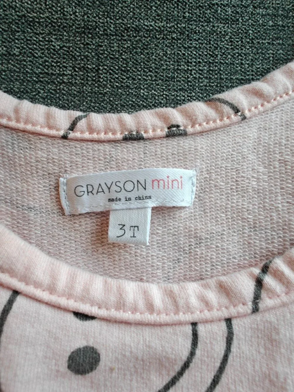 Grayson Mini 3T Pink Smiley Face Tiered Sleeveless Dress